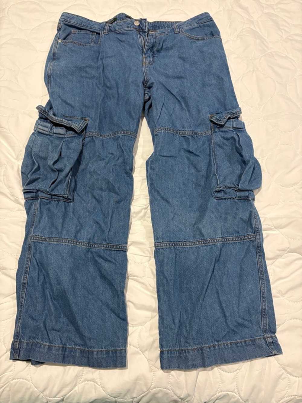 wild fable Light Blue Denim Cargo Jeans